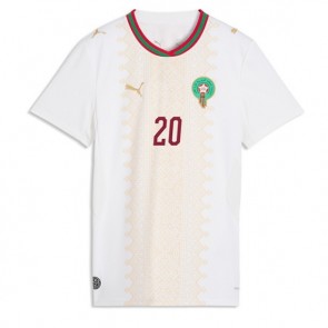 Marokko Ayoub El Kaabi #20 Udebanetrøje Dame VM 2026 Kortærmet